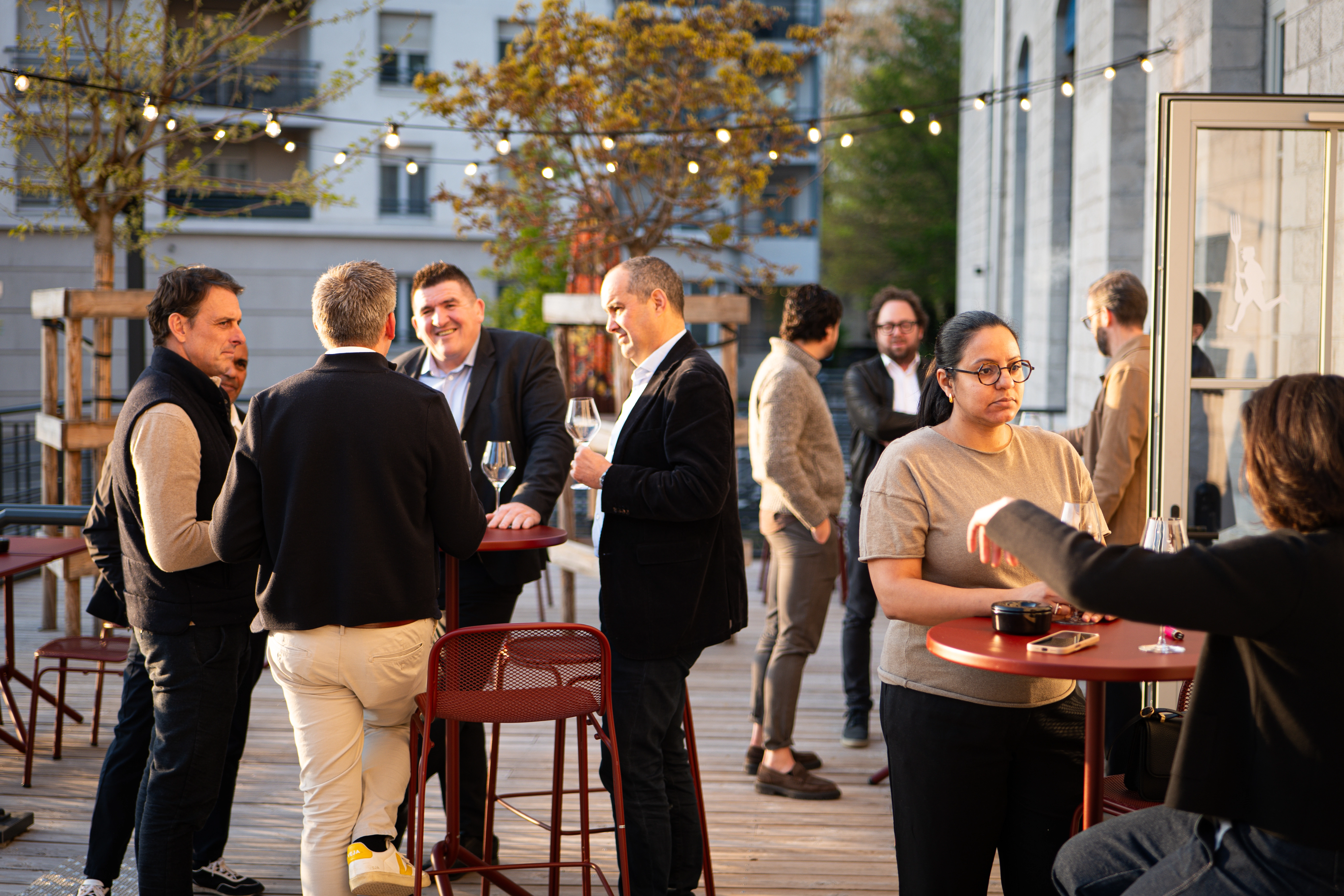Networking événement terrasse